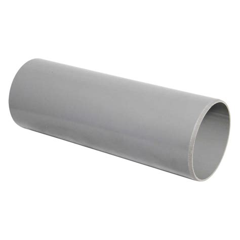 FloPlast Grey Plain Ended Soil Pipe 110mm X 3m Selco