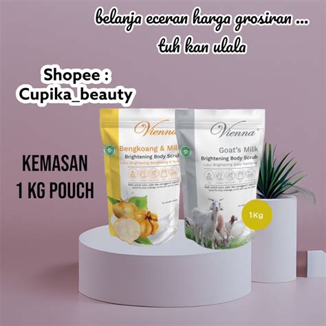 Jual Iu X VIENNA LULUR 1 KG POUCH REFILL Vienna Body Scrub