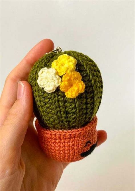 Llavero Cactus Amigurumi Patr N Gratis Lovelycraft Amigurumi