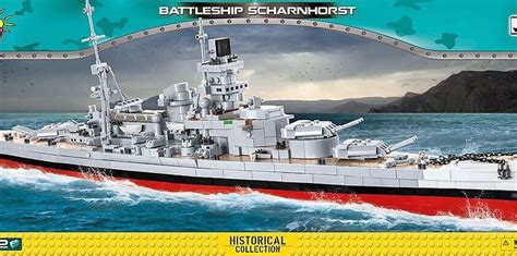 COBI GERMAN NAVY SCHARNHORST BATTLESHIP BRICKS (LEGO COMPATIBLE ...