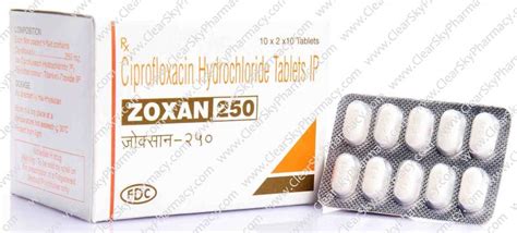 Generic Cipro Ciprofloxacin HCl 250 Mg 500 Mg Tablets Zoxan