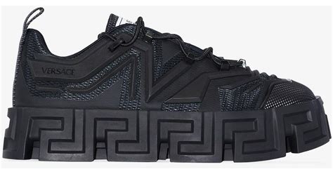 Versace Greca Labyrinth Sneakers In Black For Men Lyst