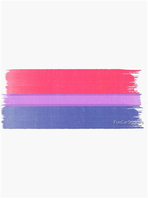 Abstract Bi Pride Flag Sticker For Sale By Funcarstickers Redbubble