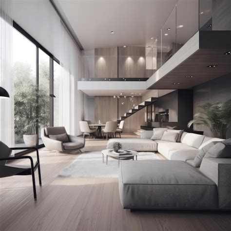 Premium Ai Image Modern Interior 3d Render