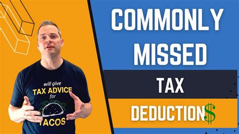 Commonly Missed Tax Deductions Youtube