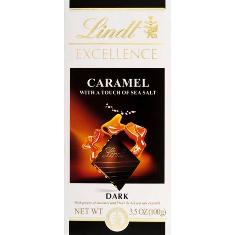 Lindt Excellence Dark Chocolate Caramel With A Touch Of Sea Salt Dark Obx Grocery Delivery