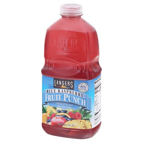 Langers Fruit Punch Blue Raspberry 64 Oz Shipt