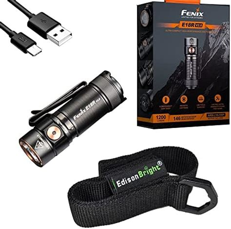 Fenix E R V Edc Flashlight Lumen Usb C Rechargeable Compact