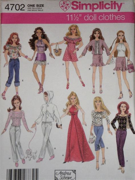 Barbie Clothes Patterns Template Collections