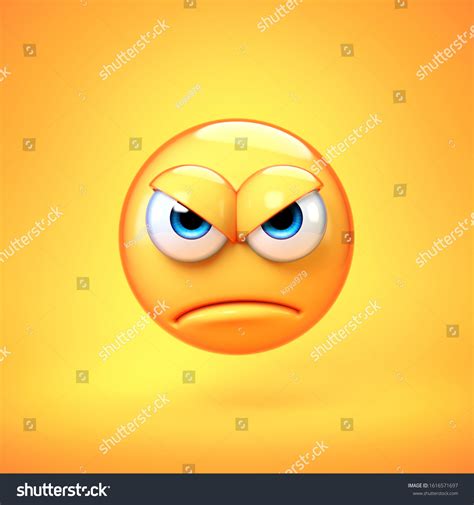 Bad Emoji Isolated On Yellow Background Stock Illustration 1616571697 | Shutterstock