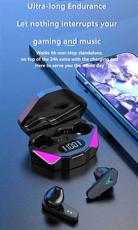 Hot Sale X15 Tws Gaming Earbuds 65ms Low Latency Tws Bt Temu