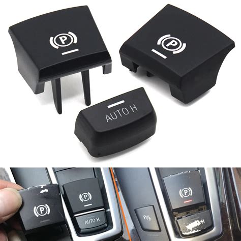 Electronic Handbrake Parking Brake Switch Auto P Button Cover For Bmw