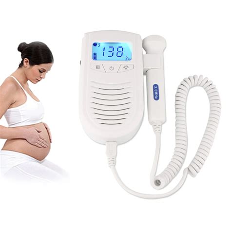 100S6 II Baby Monitor Pregnant Fetal Doppler Portable Backlight Hand