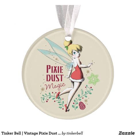 Tinker Bell Vintage Pixie Dust Magic Ornament Beautiful Disney