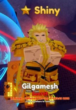 SHINY GILGAMESH HOMURU Roblox Anime Adventures GGMAX