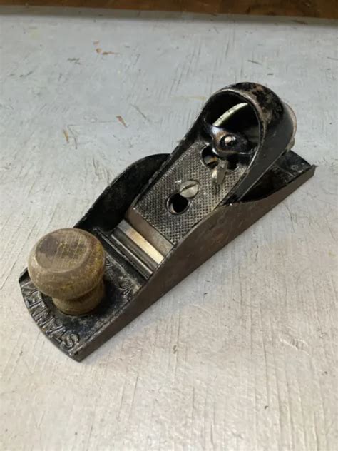 Vintage Stanley No Adjustable Cutter Block Plane Inch Made In