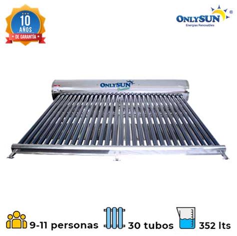 Calentador Solar Onlysun Premium Tubos Baja Presi N Ledsbesolar