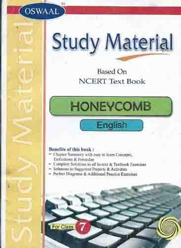 Oswaal Study Material Based On Ncert Text Book Honeycomb English For