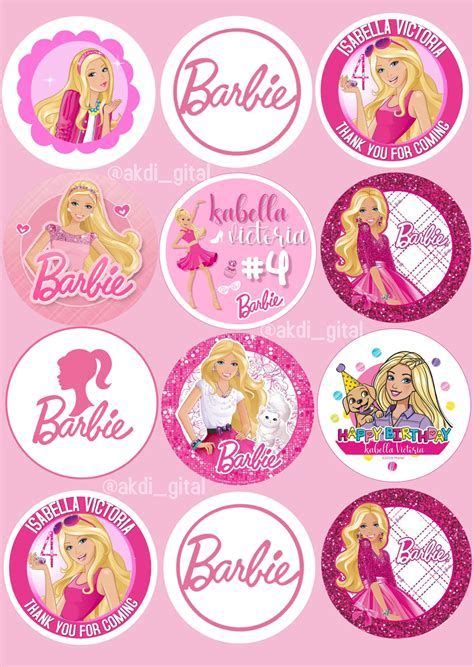 Fotos De Nfs Em Topo De Bolo Barbie Cupcakes Barbie Cake Barbie Pink