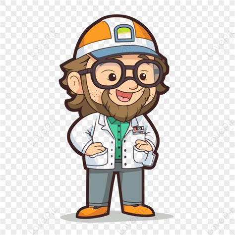 Cartoon Professional Science Lab Scientist Clipart Vector Scientists