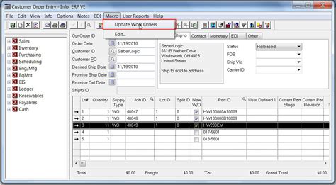 Enhanced Engineering Master Selection For Visual Erp