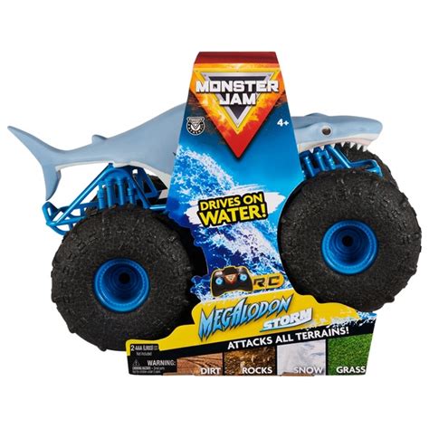 Monster Jam Official Megalodon STORM All Terrain Remote Control Monster