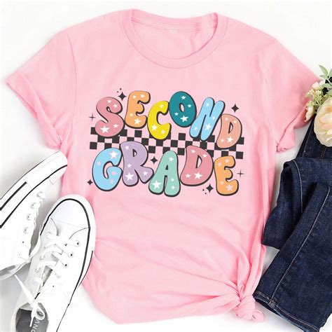 Teachergive Personalized Retro Checkerboard Star Grade Teacher T Shirt Sale