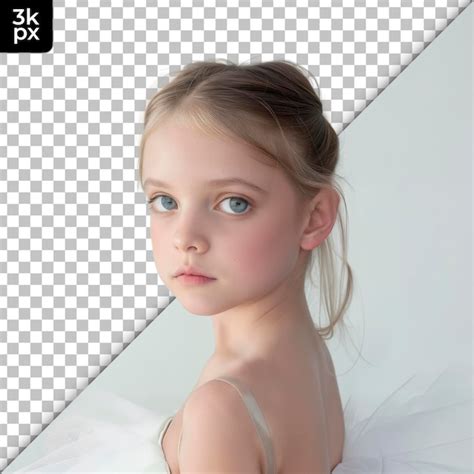 Premium Psd A Girl With A White Dress And A Black X X X