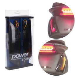 Knipperlicht Piaggio Zip Achter LED Power 1 Audi Look Smoke