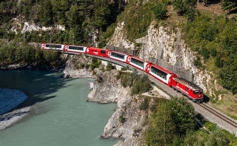 Ge 4 4 II 618 Der RhB Zwischen Trin Und Reichenau Tamins