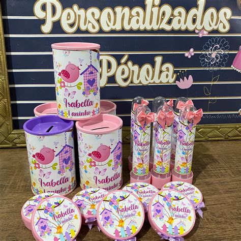 Kit Cofrinhos Jardim Encantado Personalizados Elo