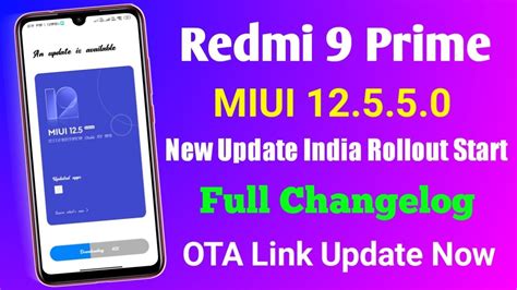 Redmi 9 Prime MIUI 12 5 5 0 New Update India Rollout Start Full