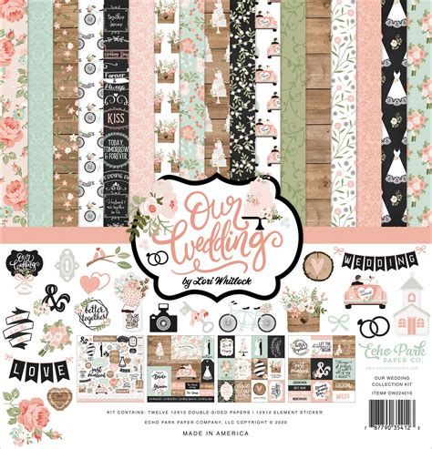 Echo Park Collection Kit 12x12 Our Wedding 787790354123