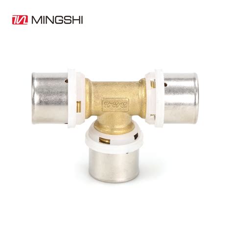 High Standard Pex Multilayer Pipe Brass Press Fitting Th Profile Tee