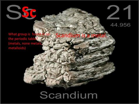 Ppt Sc Scandium Powerpoint Presentation Free Download Id 1396769