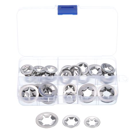 Uxcell 60 Pcs Internal Tooth Washers Set 3 Sizes M8 M10 M12 Quick Star