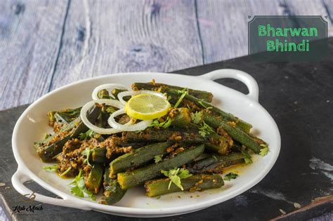 Bharwan Bhindi Stuffed Bhindi In Microwave Kali Mirch By Smita