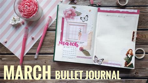 March Plan With Me Bullet Journal Setup Youtube