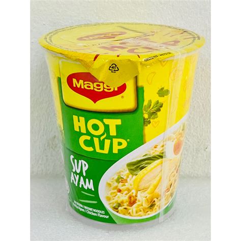 60g Maggi Hot Cup Instant Noodle Mee Curry Chicken Tom Yam Asam Laksa