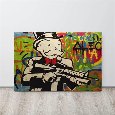 Monopoly Man With Gun