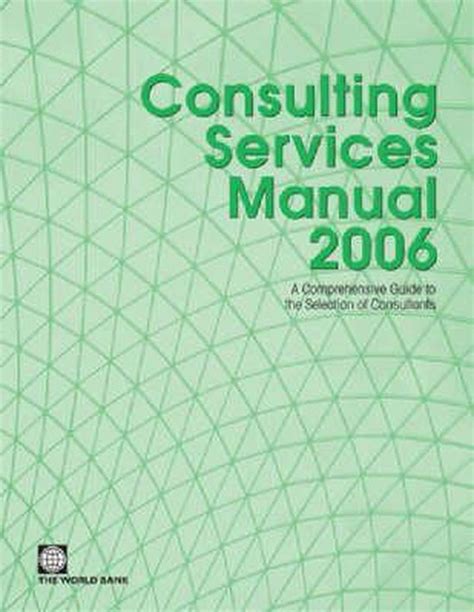 Consulting Services Manual 2006 9780821365236 World Bank Boeken