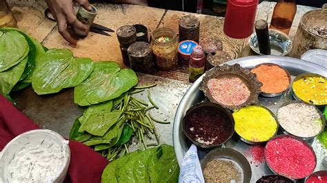 Dry Fruit Sweet Paan How To Make Kaju Meetha Paan Street Food Kaju