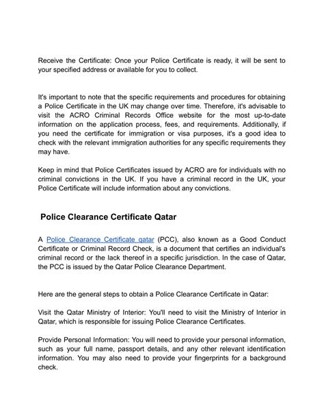 Ppt Importance Of Police Clearance Certificate From Different