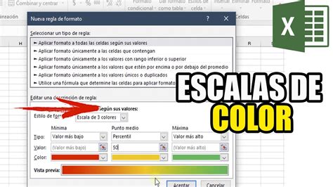 Como Escalas De Color En Tablas De Excel Youtube