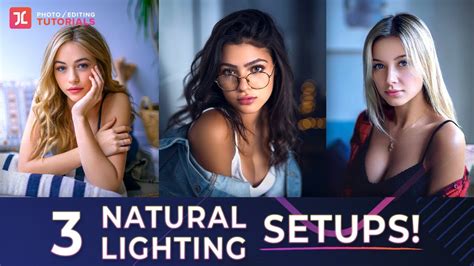 3 Natural Lighting Setups For 3d Portraits That “pop” No Equipment Needed Youtube