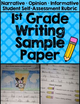 First Grade Writing Samples by Primary Pearls | Teachers Pay Teachers