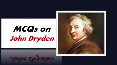 50 MCQs On John Dryden With Answers For UGC NET