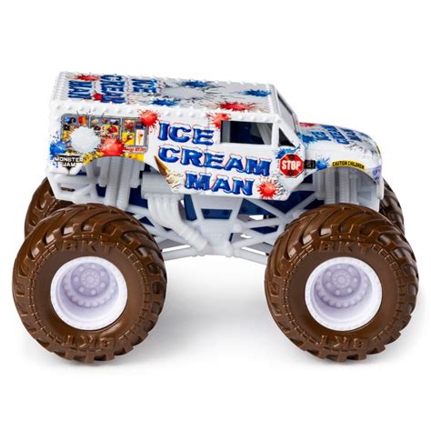 Monster Jam, Official Ice Cream Man Monster Truck, Die-Cast Vehicle ...