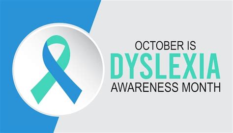 Premium Vector Dyslexia Awareness Month Is Observed Every Year On October