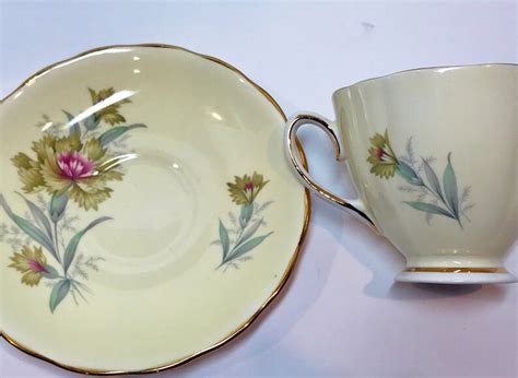 Colclough Teacup And Saucer Floral Tea Cups English Teacups Etsy